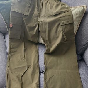 Olive Cargo Pants for women